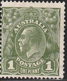 [King George V - Different Watermark, type B20]
