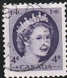 [Queen Elizabeth II - Normal Paper, See 1962 for Fluorescent Stripes, type GT3]
