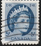 [Queen Elizabeth II - Normal Paper, See 1962 for Fluorescent Stripes, type GT4]