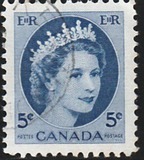 [Queen Elizabeth II - Normal Paper, See 1962 for Fluorescent Stripes, type GT4]