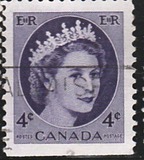 [Queen Elizabeth II - Normal Paper, See 1962 for Fluorescent Stripes, type GT3]