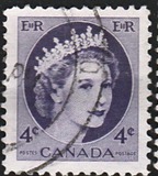 [Queen Elizabeth II - Normal Paper, See 1962 for Fluorescent Stripes, type GT3]