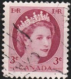 [Queen Elizabeth II - Normal Paper, See 1962 for Fluorescent Stripes, type GT2]