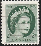 [Queen Elizabeth II - Normal Paper, See 1962 for Fluorescent Stripes, type GT1]