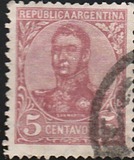 [General San Martin - Watermark 3,4 or Unwatermarked, type BK5]