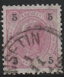 [Emperor Franz Josef I, 1830-1916 - Granite Paper. Numerals in Black, type N3]