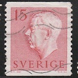 [King Gustaf VI Adolf of Sweden - New Engravement with Imprint, type EE1]