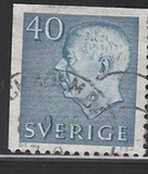 [King Gustaf VI Adolf of Sweden & Tree Crowns - Without Imprint, type DB16]