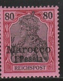 [German Empire Postage Stamps Surcharged, type C8]