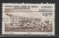 [Airmail - The 50th Anniversary of the 1st Mexican Airmail Flight, Pachuca-Mexico City, प्रकार AQA]