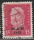 [No. 407 & 414 Overprinted "30 Juni 1930", ประเภท DI1]