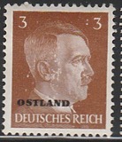 [German Empire Postage Stamps Overprinted "OSTLAND", type A1]