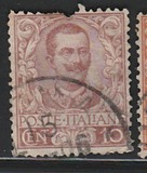 [Águila de la Casa de Savoya y rey Victor Emmanuel III, 1.869 - 1.947 #     Primera emisión definitiva del reinado de Víctor Manuel III, tipo AK]