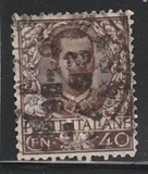 [Águila de la Casa de Savoya y rey Victor Emmanuel III, 1.869 - 1.947 #     Primera emisión definitiva del reinado de Víctor Manuel III, tipo AK3]