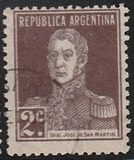 [Definitive Issues - General San Martin, with Period after Value, ประเภท CU2]