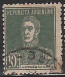 [Definitive Issues - General San Martin, with Period after Value, ประเภท CU6]