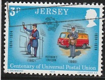 [The 100th Anniversary of the Universal Postal Union, type BW]