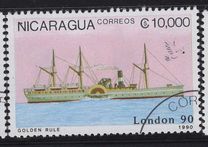 [International Stamp Exhibition "STAMPWORLD LONDON '90" - Old Steam Ships, type CEF]