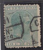 [King Alfonso XII of Spain - Inscription "PUERTO-RICO", type K14]