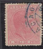 [King Alfonso XII of Spain - Inscription "PUERTO-RICO", type K2]