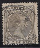 [King Alfonso XII of Spain - Inscription "PUERTO-RICO", veids K20]