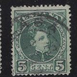 [King Alfonso XIII - Blue Control Numbers on Backside, type AT1]