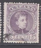 [King Alfonso XIII - Blue Control Numbers on Backside, տեսակ AT3]