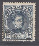 [King Alfonso XIII - Blue Control Numbers on Backside, տեսակ AT5]