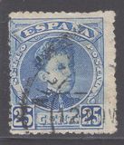 [King Alfonso XIII - Blue Control Numbers on Backside, տեսակ AT5]