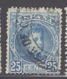 [King Alfonso XIII - Blue Control Numbers on Backside, տեսակ AT5]