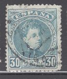 [King Alfonso XIII - Blue Control Numbers on Backside, տեսակ AT6]