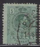 [King Alfonso XIII - Blue Control Numbers on Backside, タイプ BG1]