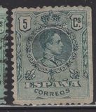[King Alfonso XIII - Blue Control Numbers on Backside, タイプ BG1]