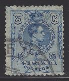 [King Alfonso XIII - Blue Control Numbers on Backside, タイプ BG5]