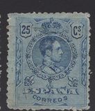 [King Alfonso XIII - Blue Control Numbers on Backside, タイプ BG5]
