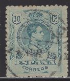 [King Alfonso XIII - Blue Control Numbers on Backside, 類型 BG6]