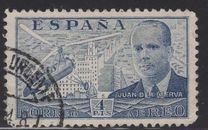 [Airmail - Juan di la Cierva - Different Perforation - Stoneprint from F.N.M.T, type LH13]