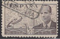 [Airmail - Juan di la Cierva - Different Perforation - Stoneprint from F.N.M.T, type LH10]