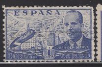 [Airmail - Juan di la Cierva - Different Perforation - Stoneprint from F.N.M.T, type LH11]