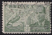 [Airmail - Juan di la Cierva - Different Perforation - Stoneprint from F.N.M.T, type LH12]
