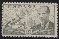 [Airmail - Juan di la Cierva - Different Perforation - Stoneprint from F.N.M.T, type LH12]