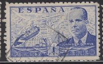 [Airmail - Juan di la Cierva - Different Perforation - Stoneprint from F.N.M.T, type LH11]