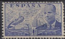 [Airmail - Juan di la Cierva - Different Perforation - Stoneprint from F.N.M.T, type LH11]