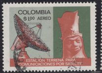 [Airmail - Opening of Satellite Earth Station, Choconta, type AHJ]