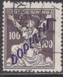 [Timbres courants 1920 - La Tchécoslovaquie brisant ses chaînes vers la liberté, type AO10]