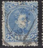 [King Alfonso XIII - Blue Control Numbers on Backside, տեսակ AT5]