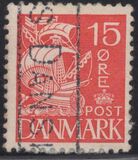 [Caravel - Steel Engraving. 2 Lines of Fields Left of "D" in "DENMARK", type AT]