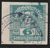 [Newspaper Stamps - Thin White Paper, type XBN3]