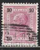 [Emperor Franz Josef I, 1830-1916 - Value in "Heller" - Without Varnish Bars, Numerals in Black, type Q2]
