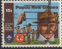 [The 75th Anniversary of the Boy Scout Movement, type OS]